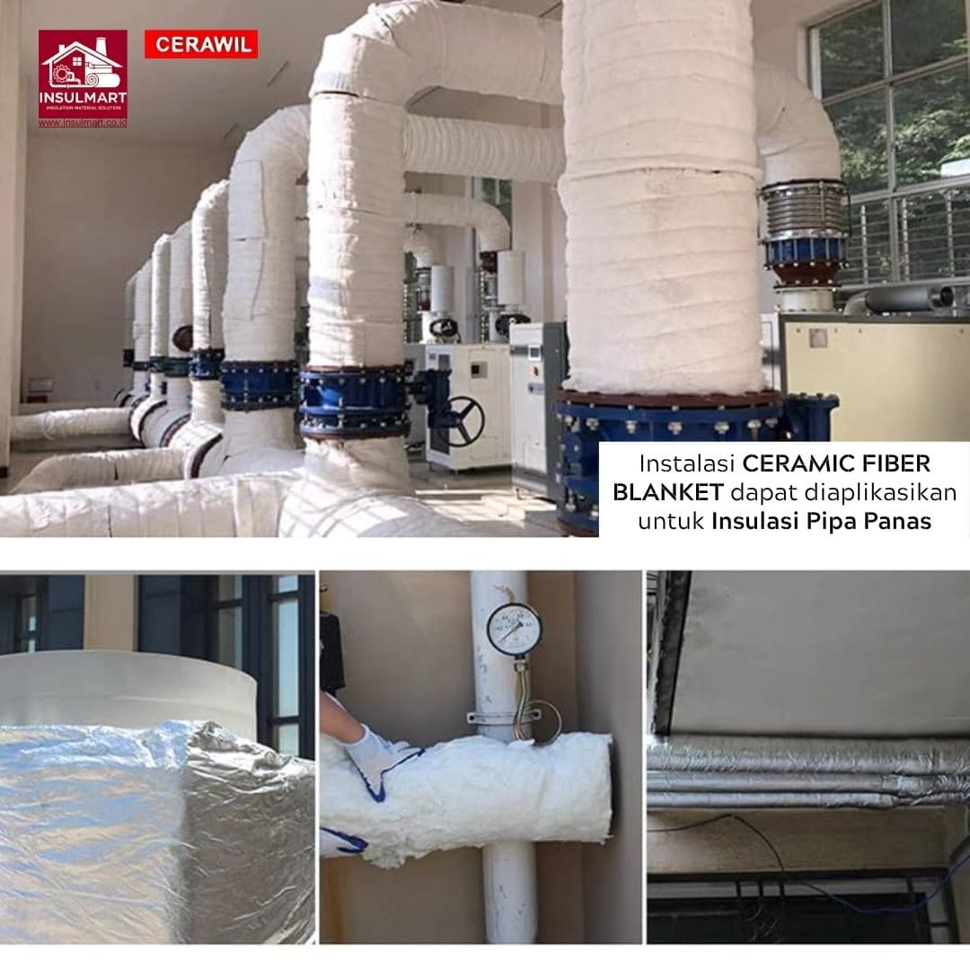 Ceramic Fiber Blanket (Max Temp. 1260 °C) Merk Cerawil 3