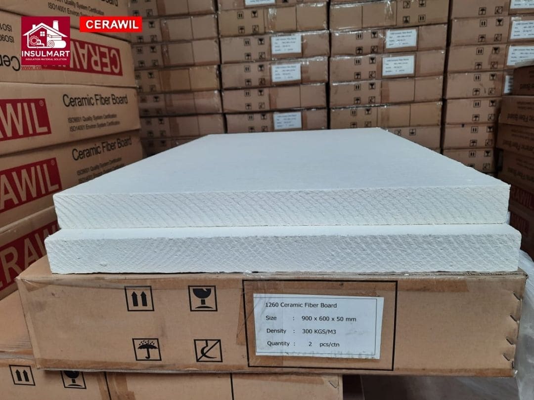 Ceramic Fiber Board (Max Temp. 1260 °C) Merk Cerawil 2