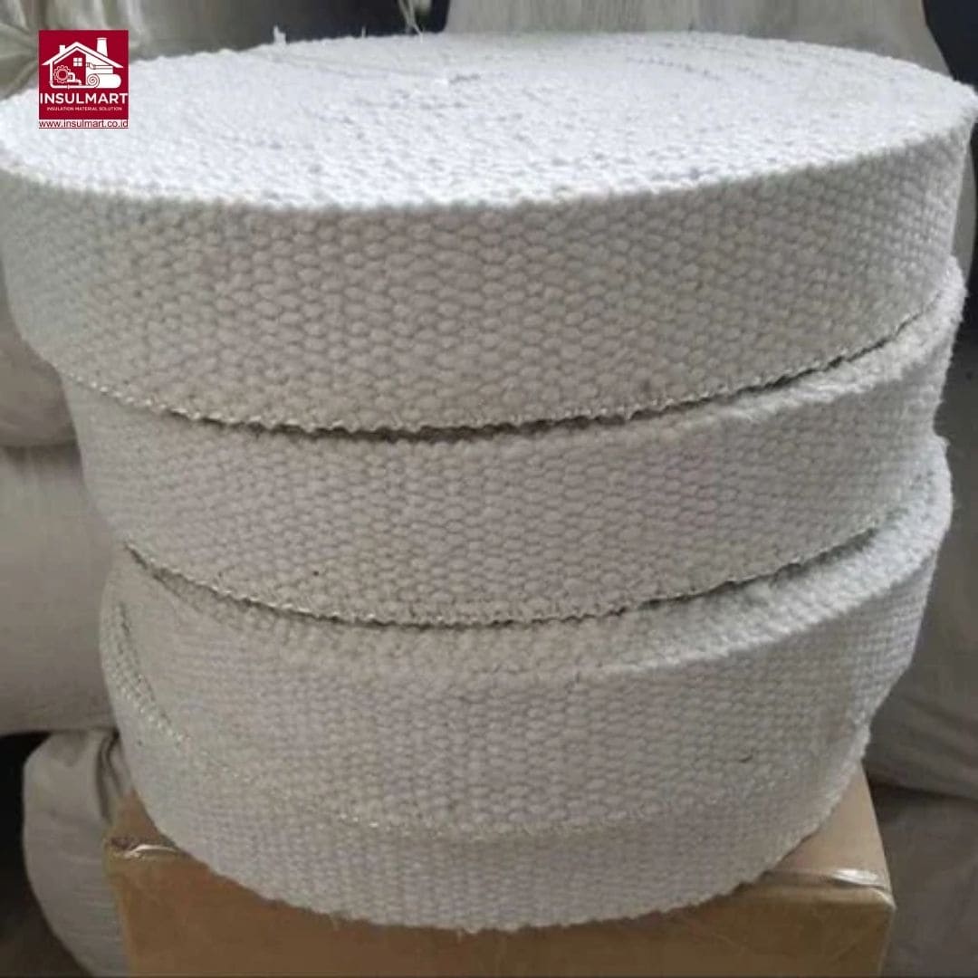 Ceramic Fiber Tape with SS Wire (Max Temp. 1260 °C) Merk Cerawil 3