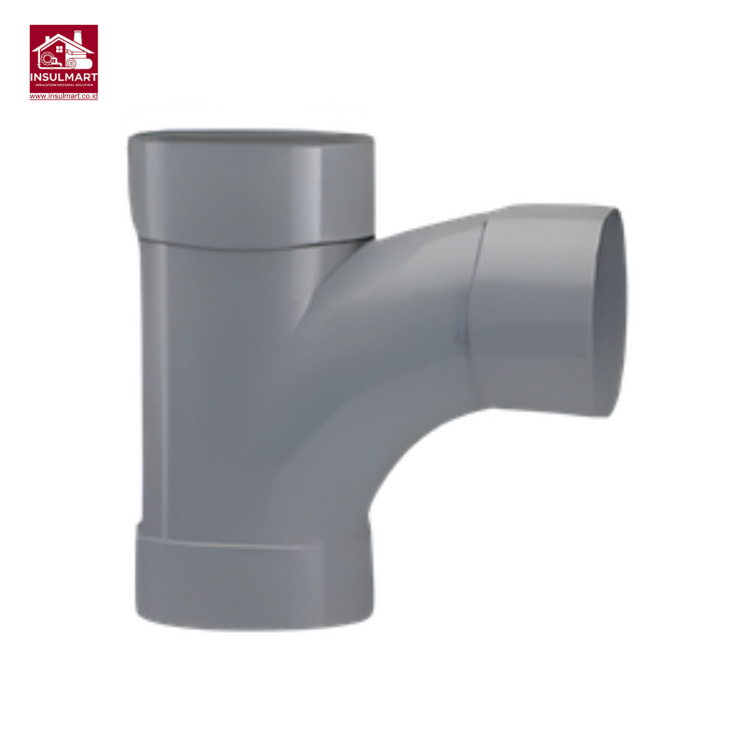 Large Radius Tee Standard JIS K 6743 Aplikasi Air Bersih Merk Rucika 1