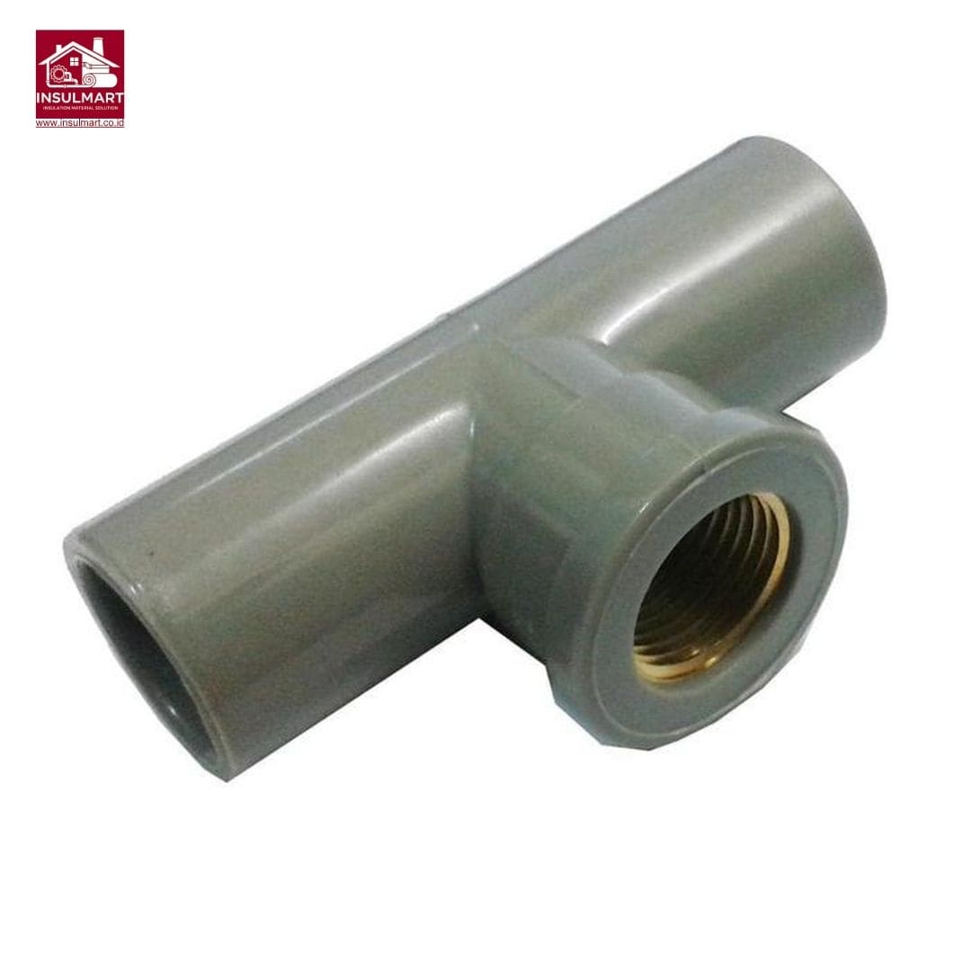 Faucet Tee With Metal Insert (AW) Standard JIS K 6743 Aplikasi Air Bersih Merk Rucika 3