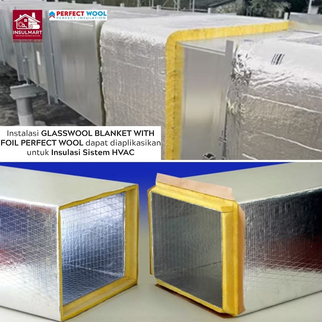 Glasswool Blanket With Foil Merk Perfect Wool 3