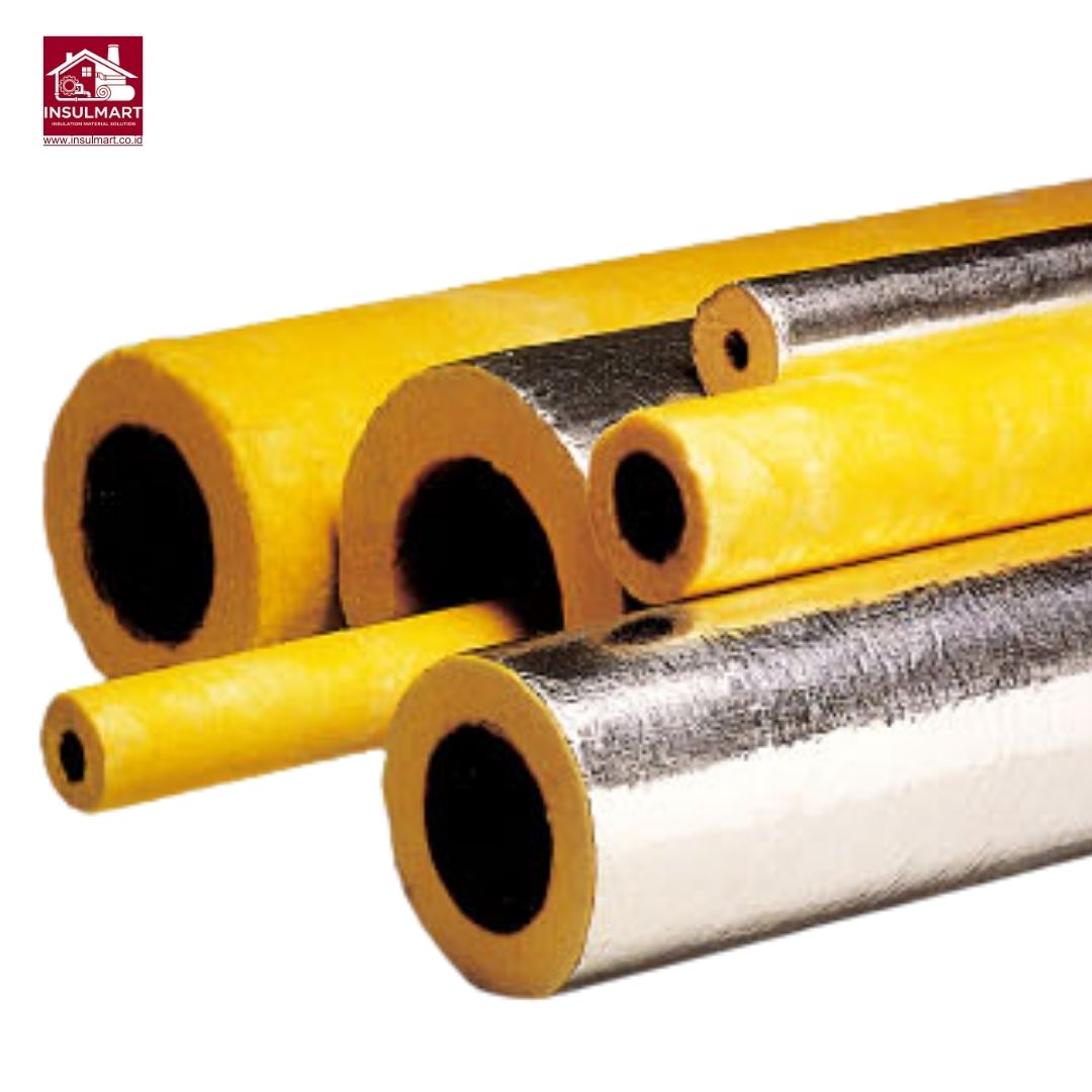 Glasswool Pipe with Aluminium Foil 1