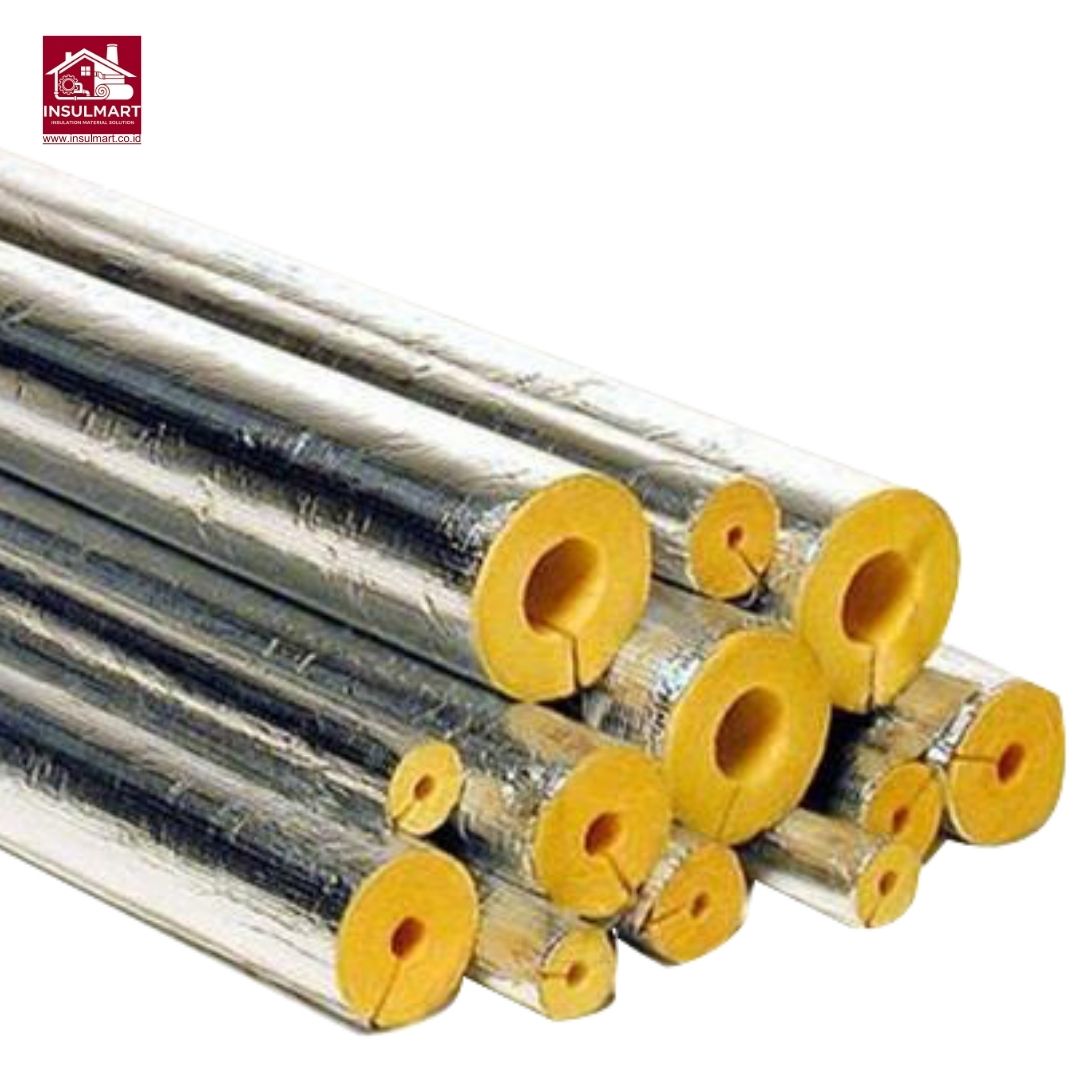 Glasswool Pipe with Aluminium Foil 2