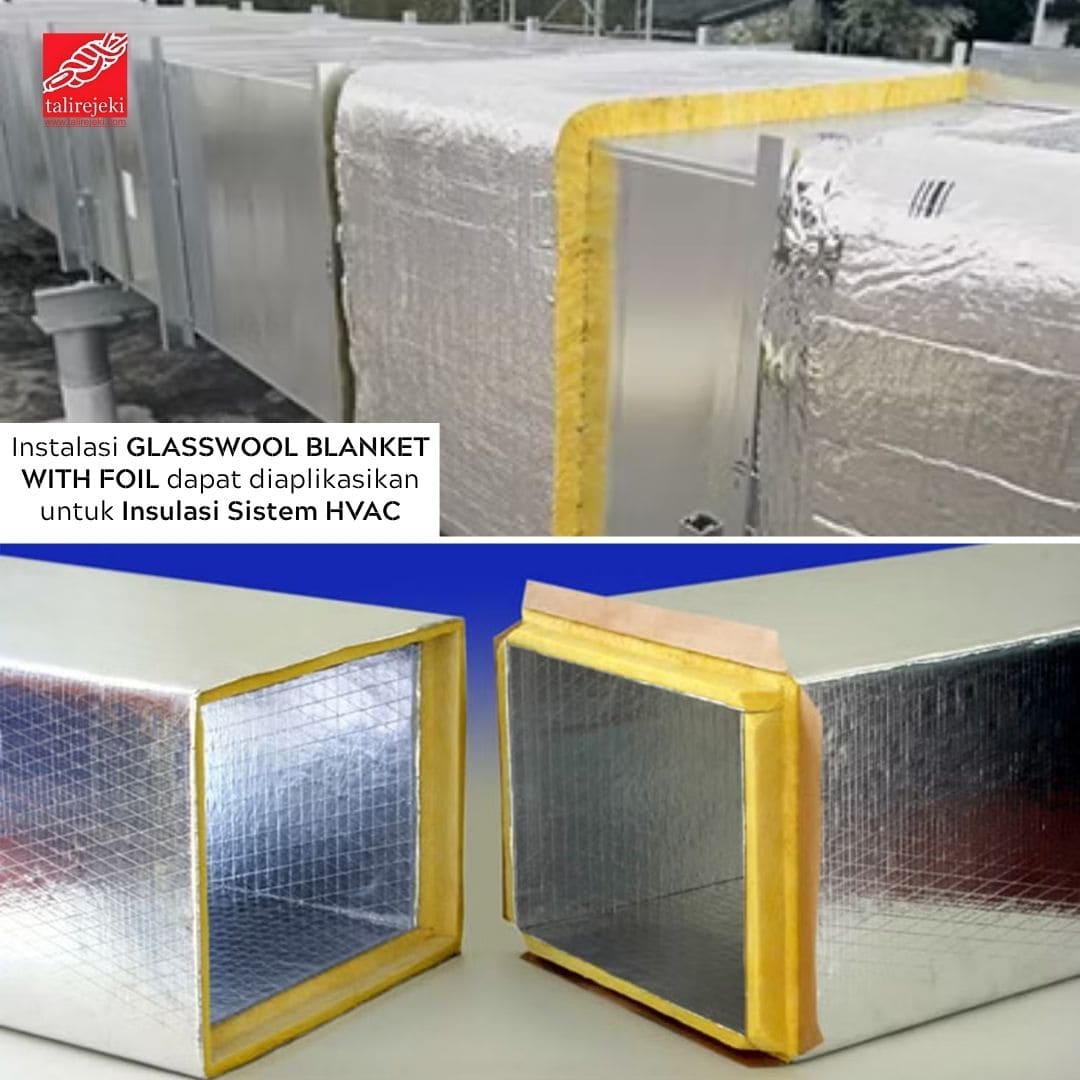 Glasswool Blanket With Foil Merk Isoking 3